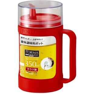 ASVEL Glass Leakproof Oil Liquid Jar 350ml - Red